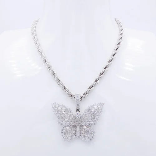 Ethereal Flutter Necklace Silver