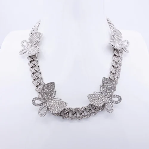 Queens Flight Necklace Silver