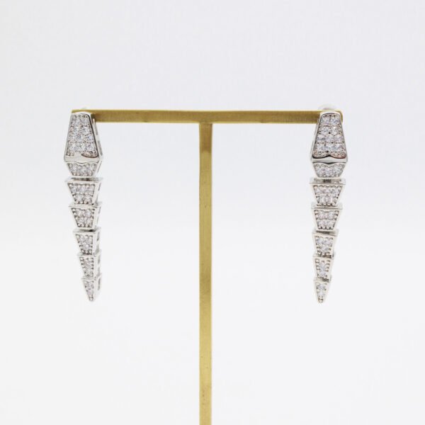 Serpentine Earrings Silver