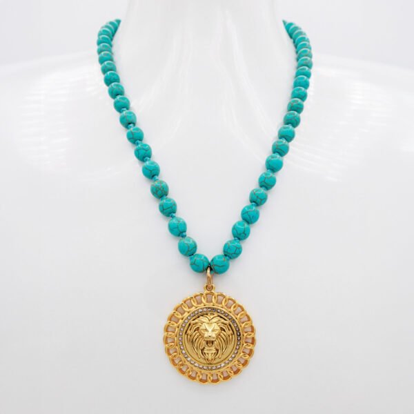 Tatiana Lion Necklace Long