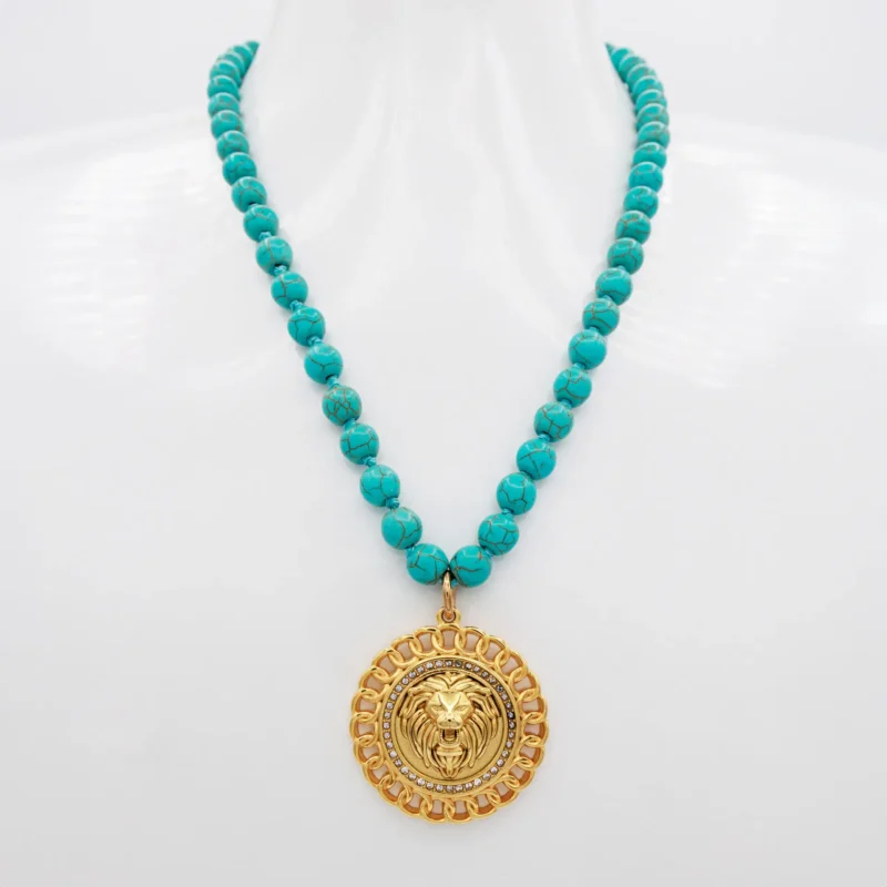 Tatiana Lion Necklace Long